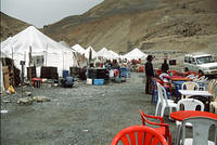 Chairs queuing up